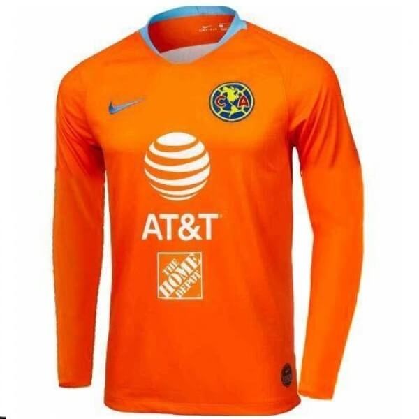 Camiseta Club América Replica Tercera Ropa ML 2019/20 Naranja